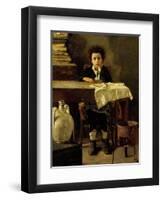 The Little Schoolboy-Antonio Mancini-Framed Giclee Print