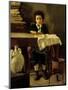 The Little Schoolboy-Antonio Mancini-Mounted Giclee Print