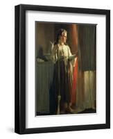 The Little Servant-John George Brown-Framed Giclee Print