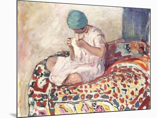 The Little Sewer-Henri Lebasque-Mounted Giclee Print