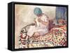 The Little Sewer-Henri Lebasque-Framed Stretched Canvas