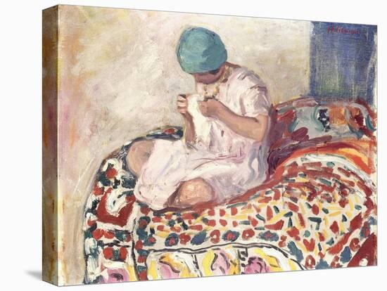 The Little Sewer-Henri Lebasque-Stretched Canvas