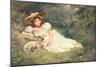 The Little Shepherdess-Arthur Dampier May-Mounted Giclee Print