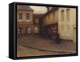 The Little Shop, Gerberoy; La Petit Boutique, Gerberoy, C.1906-Henri Eugene Augustin Le Sidaner-Framed Stretched Canvas