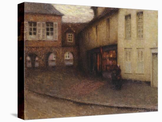 The Little Shop, Gerberoy-Henri Eugene Augustin Le Sidaner-Stretched Canvas