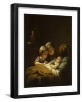 The Little Sleeping Brother-Johan Georg Meyer-Framed Giclee Print