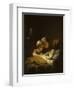 The Little Sleeping Brother-Johan Georg Meyer-Framed Giclee Print