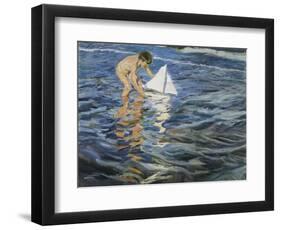 The Little Sloop-Joaqu?n Sorolla y Bastida-Framed Art Print