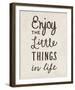 The Little Things-Clara Wells-Framed Giclee Print