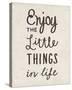 The Little Things-Clara Wells-Stretched Canvas