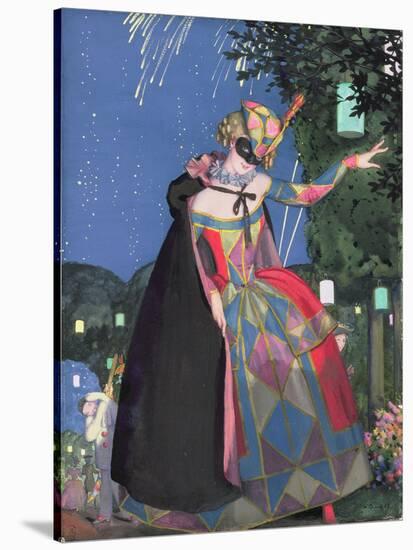 The Little Tongue of Columbine, 1913-Konstantin Andreevic Somov-Stretched Canvas