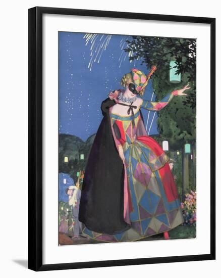 The Little Tongue of Columbine, 1913-Konstantin Andreevic Somov-Framed Giclee Print