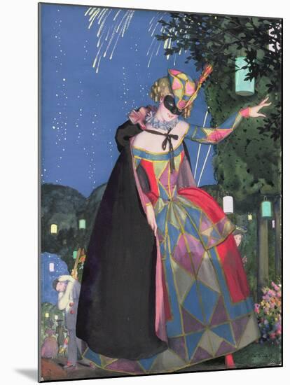 The Little Tongue of Columbine, 1913-Konstantin Andreevic Somov-Mounted Giclee Print
