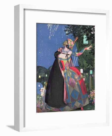 The Little Tongue of Columbine, 1913-Konstantin Andreevic Somov-Framed Giclee Print