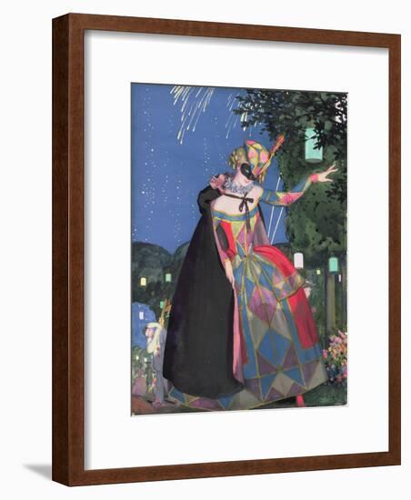 The Little Tongue of Columbine, 1913-Konstantin Andreevic Somov-Framed Giclee Print