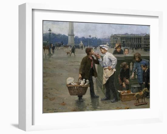 The Little Traders, 1900-Charles Chocarne-Moreau-Framed Giclee Print