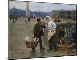 The Little Traders, 1900-Charles Chocarne-Moreau-Mounted Giclee Print