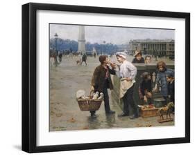 The Little Traders, 1900-Paul Charles Chocarne-moreau-Framed Giclee Print