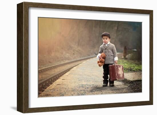 The Little Traveler-Tatyana Tomsickova-Framed Photographic Print