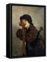 The Little Violinist Sleeping, 1883-Ernest Antoine Hebert-Framed Stretched Canvas