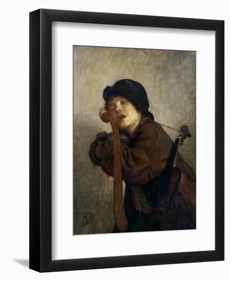 The Little Violinist Sleeping, 1883-Ernest Antoine Hebert-Framed Giclee Print