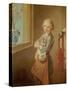 The Little Violinist-Nicolas-bernard Lepicie-Stretched Canvas