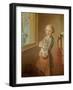 The Little Violinist-Nicolas-bernard Lepicie-Framed Giclee Print