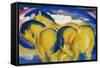 The Little Yellow Horses, 1912-Franz Marc-Framed Stretched Canvas