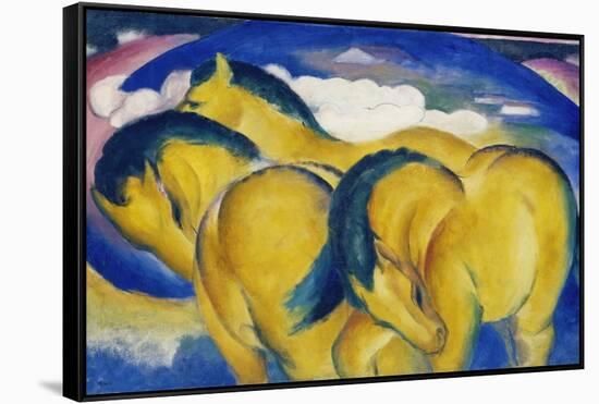 The Little Yellow Horses, 1912-Franz Marc-Framed Stretched Canvas