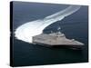 The Littoral Combat Ship Independence Underway During Builder's Trials in the Gulf of Mexico-null-Stretched Canvas