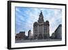 The Liver Buildings, Liverpool, Merseyside, England-null-Framed Photographic Print