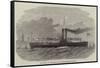 The Liverpool and Birkenhead New Ferry-Steamer, Cheshire-null-Framed Stretched Canvas