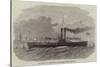 The Liverpool and Birkenhead New Ferry-Steamer, Cheshire-null-Stretched Canvas