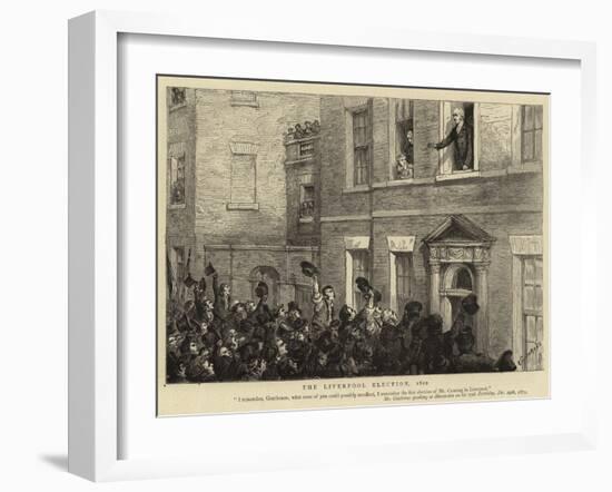 The Liverpool Election, 1812-Godefroy Durand-Framed Giclee Print