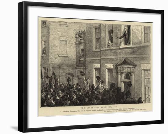 The Liverpool Election, 1812-Godefroy Durand-Framed Giclee Print