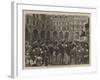 The Liverpool Exchange, a Sketch on the Flags-Henry Woods-Framed Giclee Print