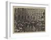 The Liverpool Exchange, a Sketch on the Flags-Henry Woods-Framed Giclee Print