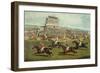 The Liverpool Grand National Steeplechase - Coming In, Published 1872-Charles Hunt and Son-Framed Premium Giclee Print