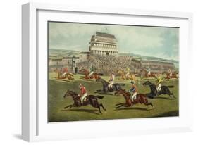 The Liverpool Grand National Steeplechase - Coming In, Published 1872-Charles Hunt and Son-Framed Giclee Print