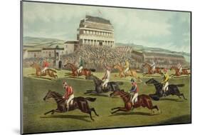 The Liverpool Grand National Steeplechase - Coming In, Published 1872-Charles Hunt and Son-Mounted Giclee Print