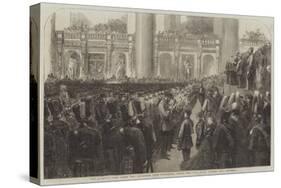 The Liverpool Press Guard (80th Lancashire Rifle Volunteers) Taking the Oaths in St George's Hall-Frederick John Skill-Stretched Canvas