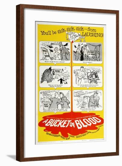 The Living Dead, 1959, "A Bucket of Blood" Directed by Roger Corman-null-Framed Giclee Print