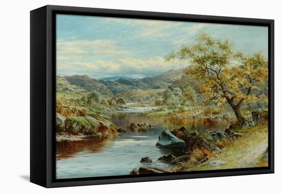 The Lledr Valley, Capel Curig-William Henry Mander-Framed Stretched Canvas