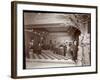 The Lobby and Registration Desk at the Hotel Victoria, 1900 or 1901-Byron Company-Framed Giclee Print