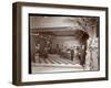 The Lobby and Registration Desk at the Hotel Victoria, 1900 or 1901-Byron Company-Framed Giclee Print