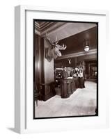 The Lobby and Registration Desk at the Park Avenue Hotel, 1901 or 1902-Byron Company-Framed Giclee Print