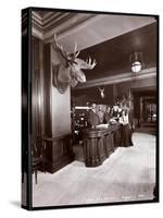 The Lobby and Registration Desk at the Park Avenue Hotel, 1901 or 1902-Byron Company-Stretched Canvas