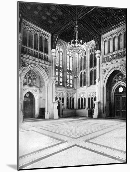 The Lobby, House of Commons, Westminster, London, C1905-WS Campbell-Mounted Giclee Print