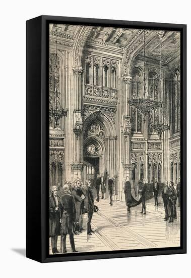 The Lobby of the House of Commons, C1910-null-Framed Stretched Canvas