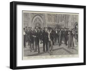 The Lobby of the House of Commons-Thomas Walter Wilson-Framed Giclee Print